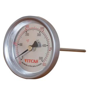 Teplomer so sondou do pece na pizzu 0–500 °C